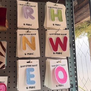 Chainstitch Embroidered Letter Patches - Custom Made